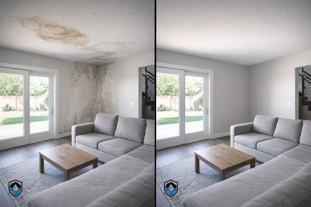 Tempe AZ Water Damage Restoration - Before & After 1
